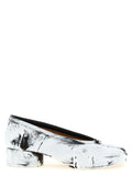 Bicolor Lambskin Mid Heel Pumps