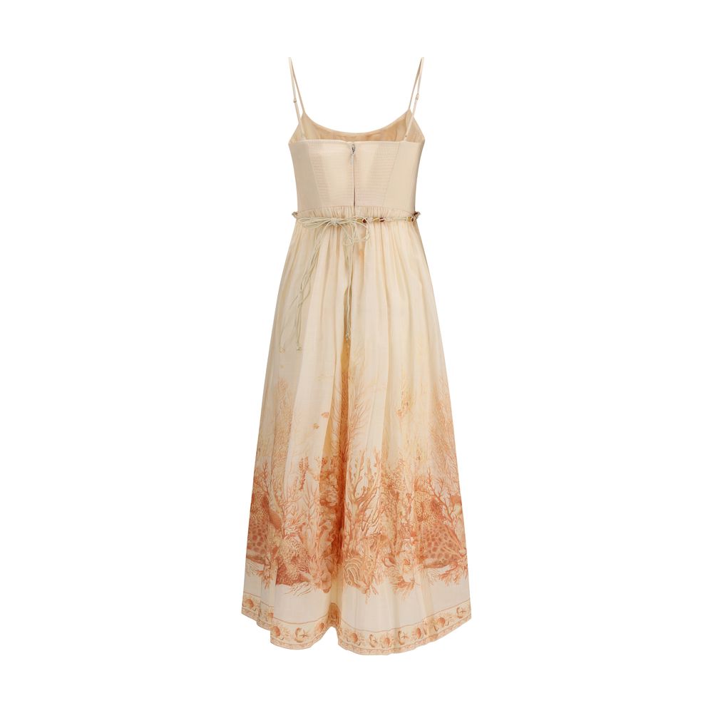 Multicolor Cotton Long Dress